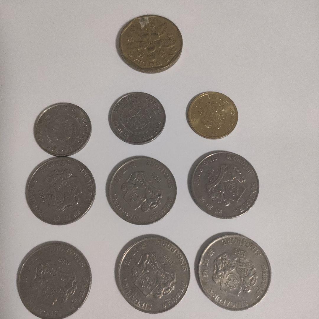 シンガポール旧硬貨　10枚