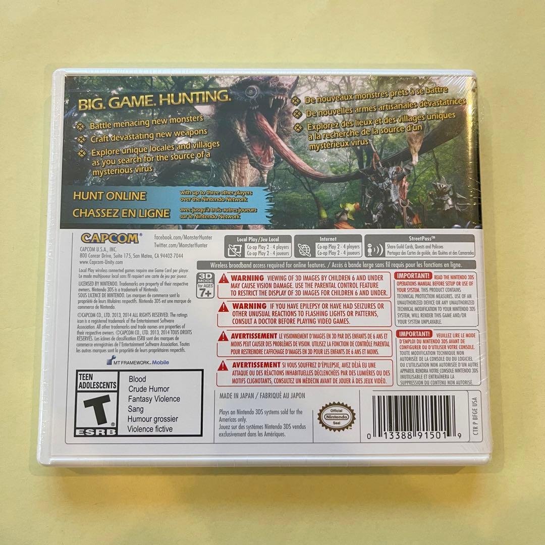 新品 未使用 3DS MONSTER HUNTER 4 ULTIMATE 北米版
