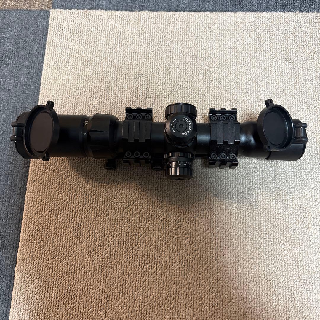 スコープ ブラック 大口径 フリップアップキャップ付き