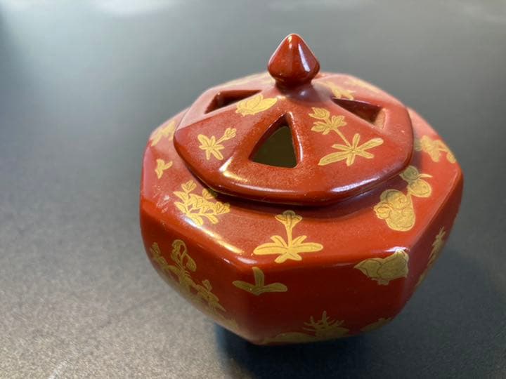 香炉　金彩　中国　骨董品　中国美術　古美術品