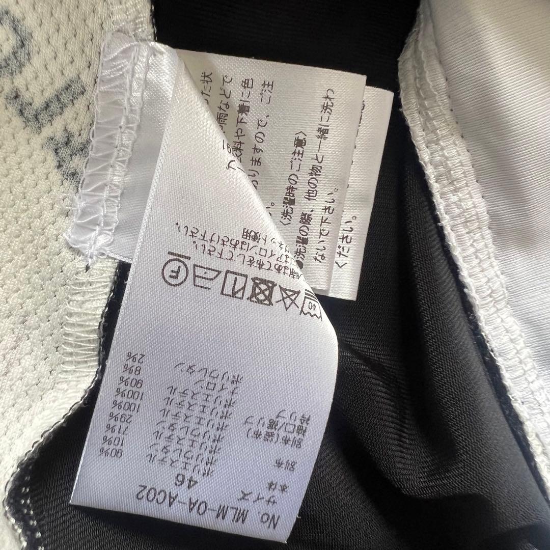 MARK&LONA マークアンドロナ　ナイロンジャケット　総柄　白　メンズ　46