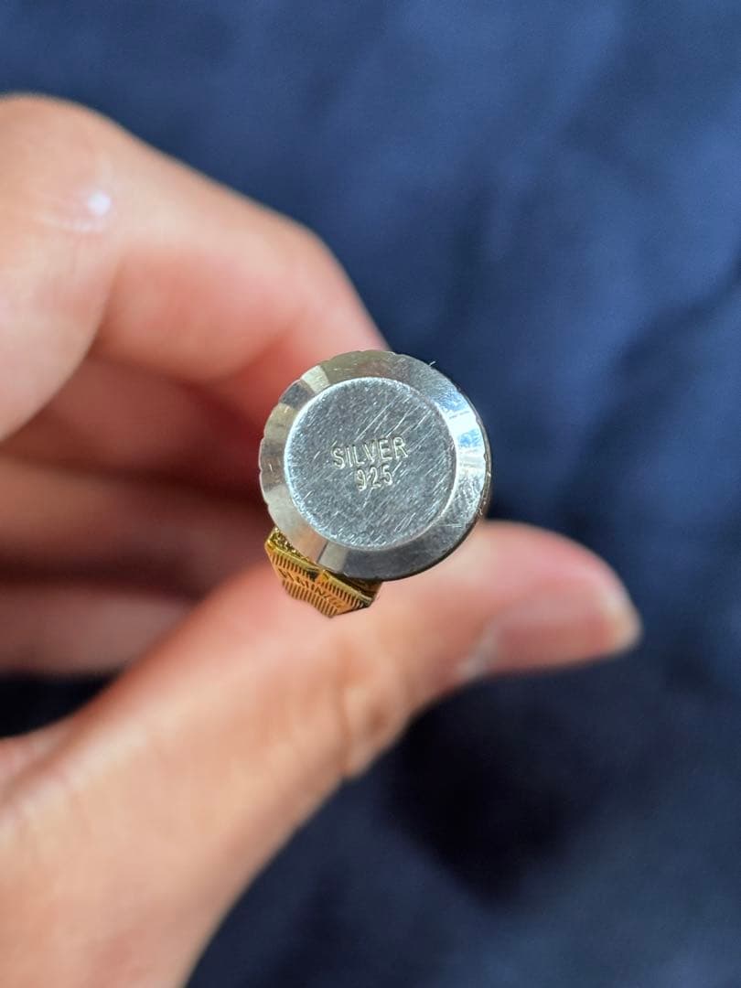 プラチナ万年筆銀無垢k18細字（F）