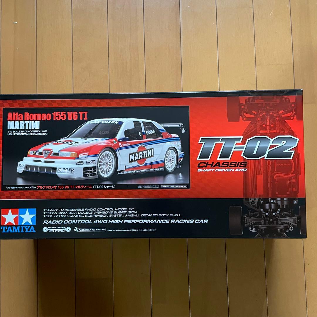 タミヤ　1/10RC アルファロメオ155 V6 TI マルティー二