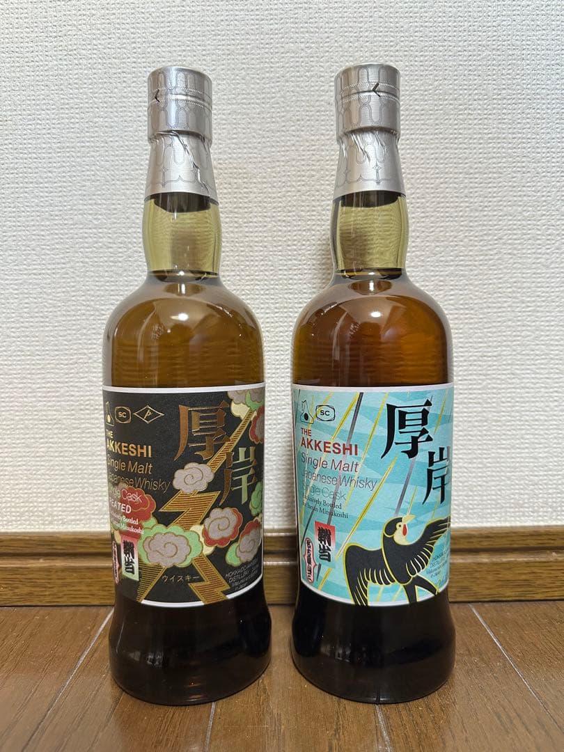 〈厚岸蒸溜所〉ウイスキー　日本橋三越限定ボトル　厚岸シングルカスク「鞘当」