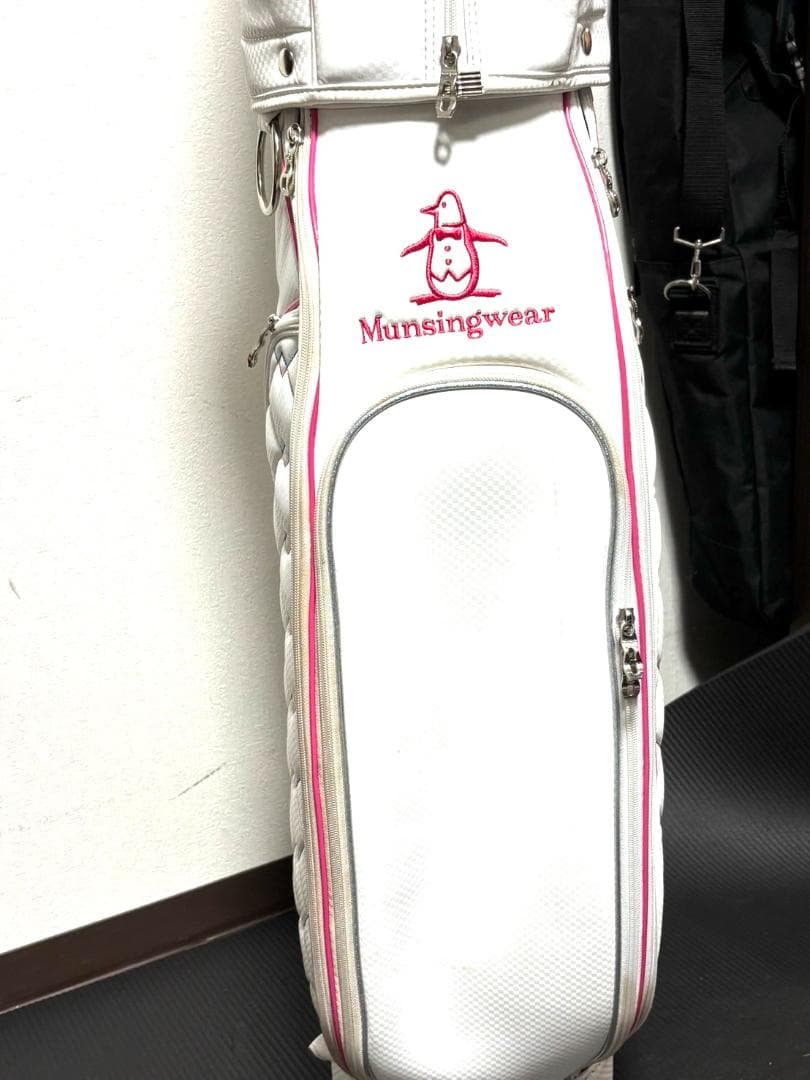 【フォロー割】 中古 マンシングウェア キャディーバッグ レディース