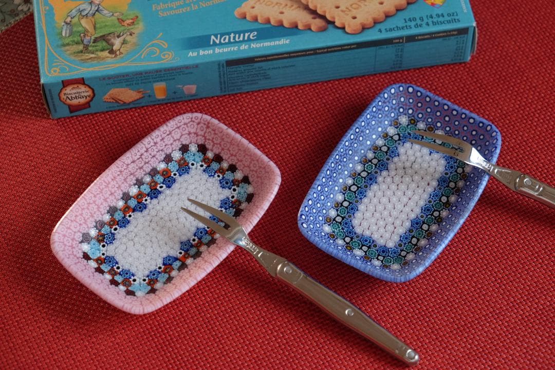 ベネチアンガラス ミルフィオリ プレート 皿 江波冨士子/黒木国昭/藤田喬平