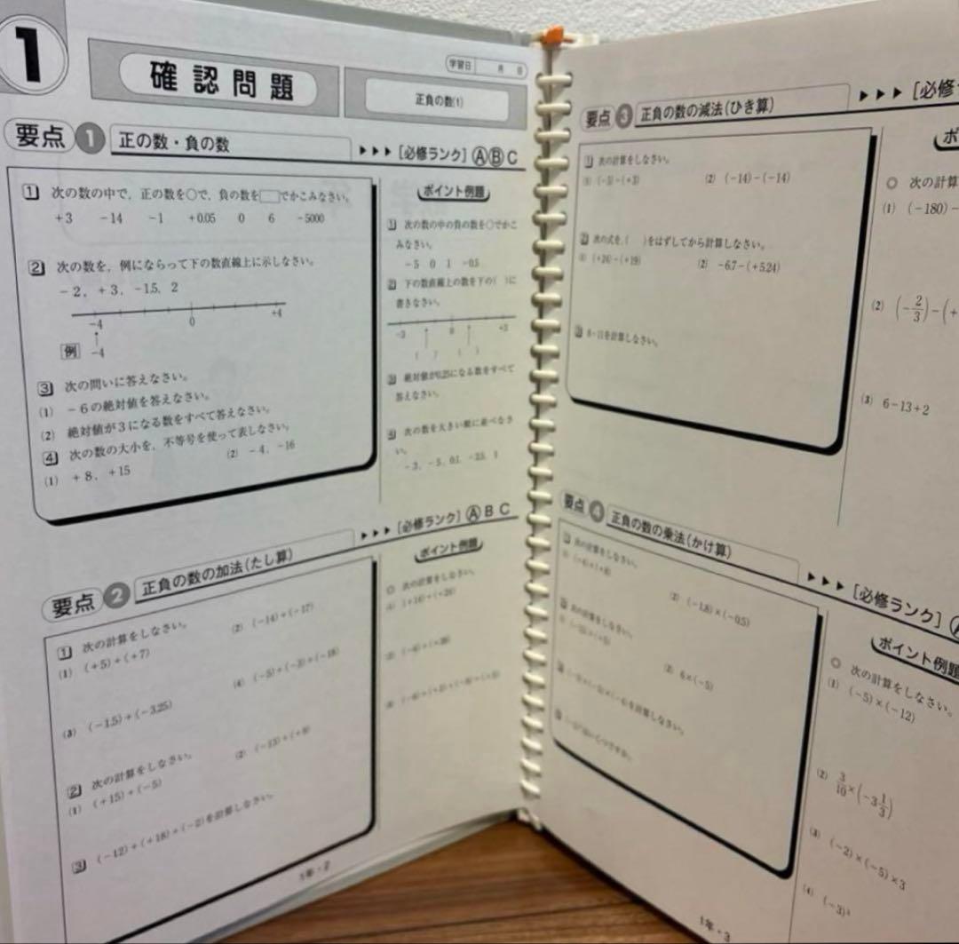 中学　教材 数英理＋国社 テスト対策 GROW-UP 指導書セット 美品