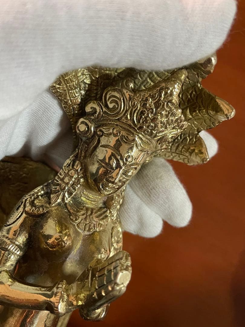 新品　送料無料 アンティーク ドアハンドル ナーガ 蛇神 龍神 約27㎝⑧