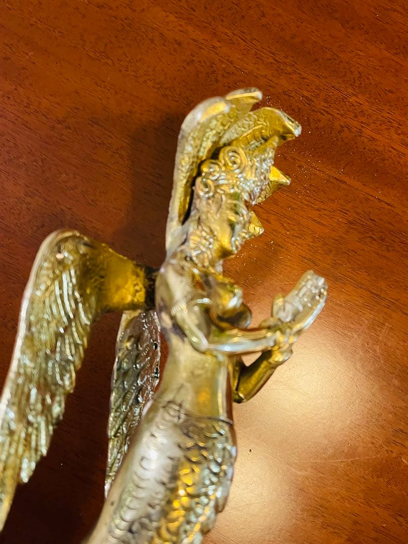 新品　送料無料 アンティーク ドアハンドル ナーガ 蛇神 龍神 約27㎝⑧
