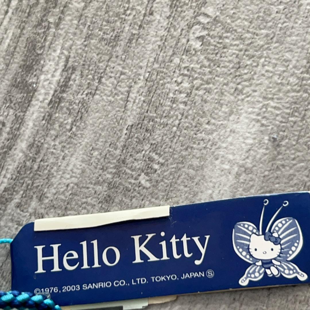 未使用品 ハローキティ 根付 夜の蝶 ストラップ 蓄光 ねつけ