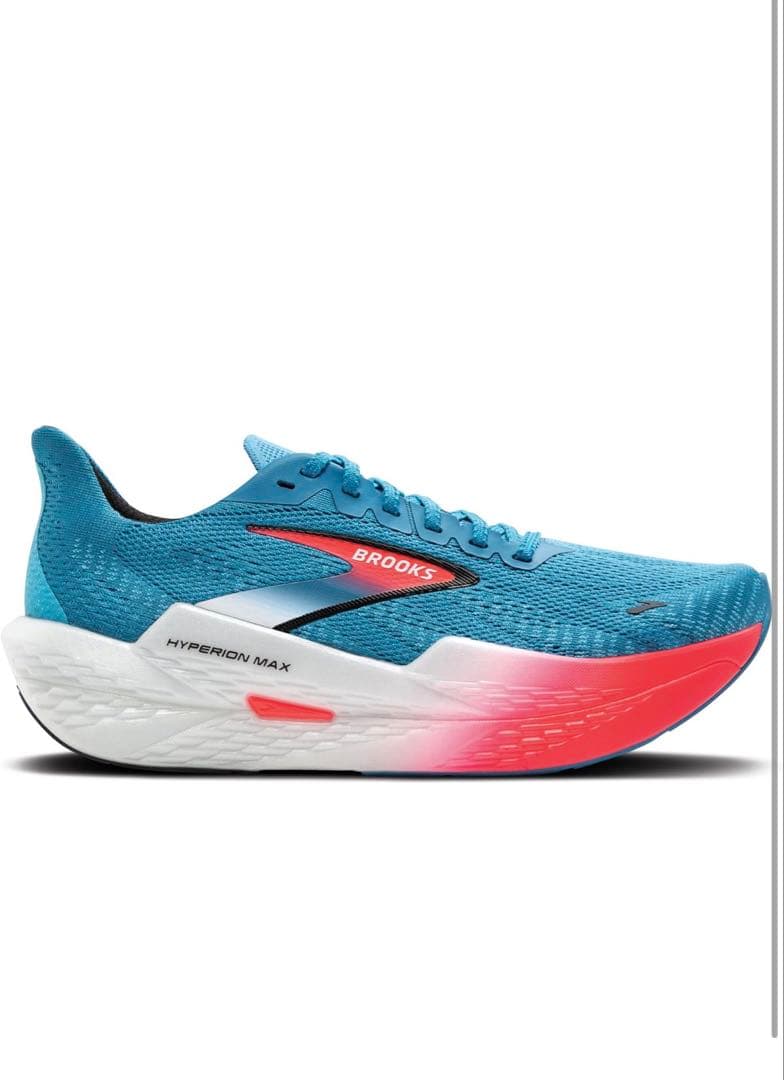 BROOKS 22.5cmスポーツシューズ 青/赤