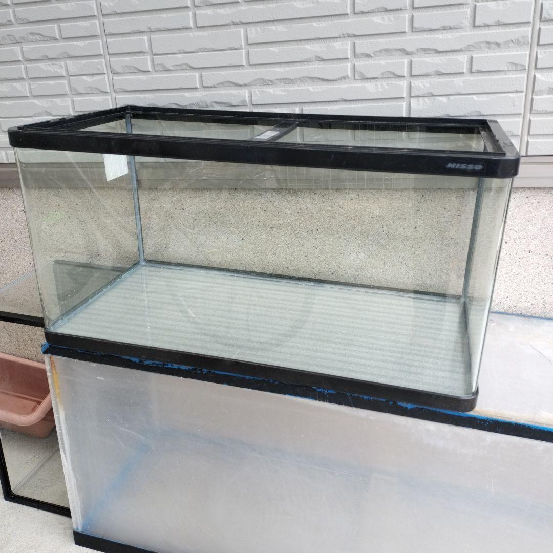 折り曲げ90センチ水槽 津市の取引限定品 オマケで底砂 プレゼント