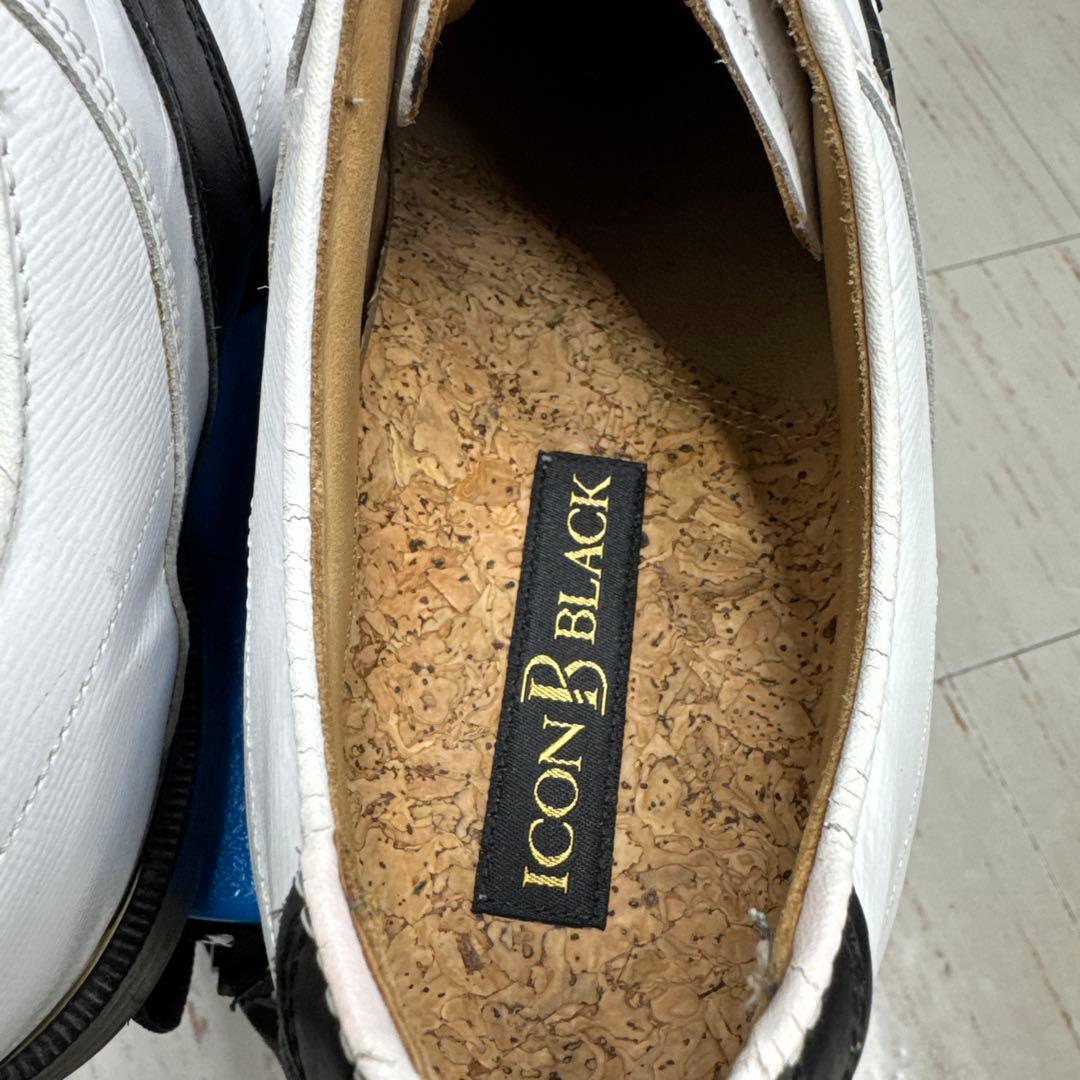 ICON BLACK ゴルフシューズ ホワイト/ブラック