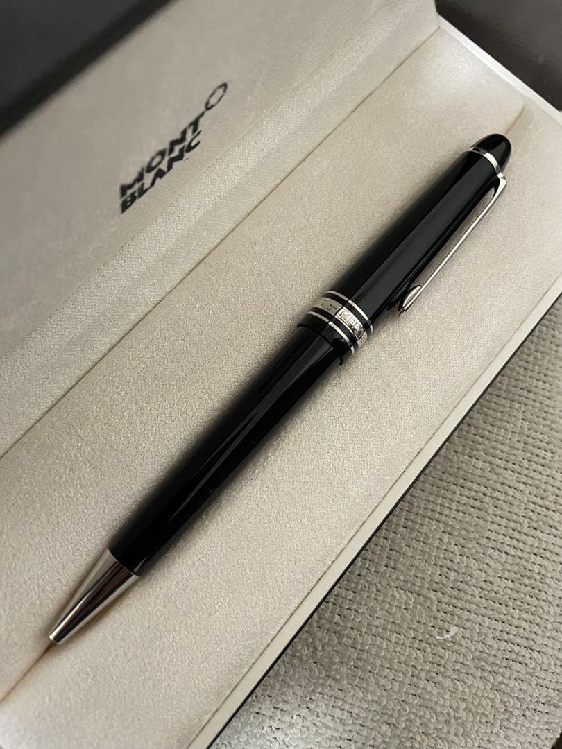 ◾️MONTBLANC モンブランミッドサイズ ボールペン ◾️プラチナ◾️化粧箱付