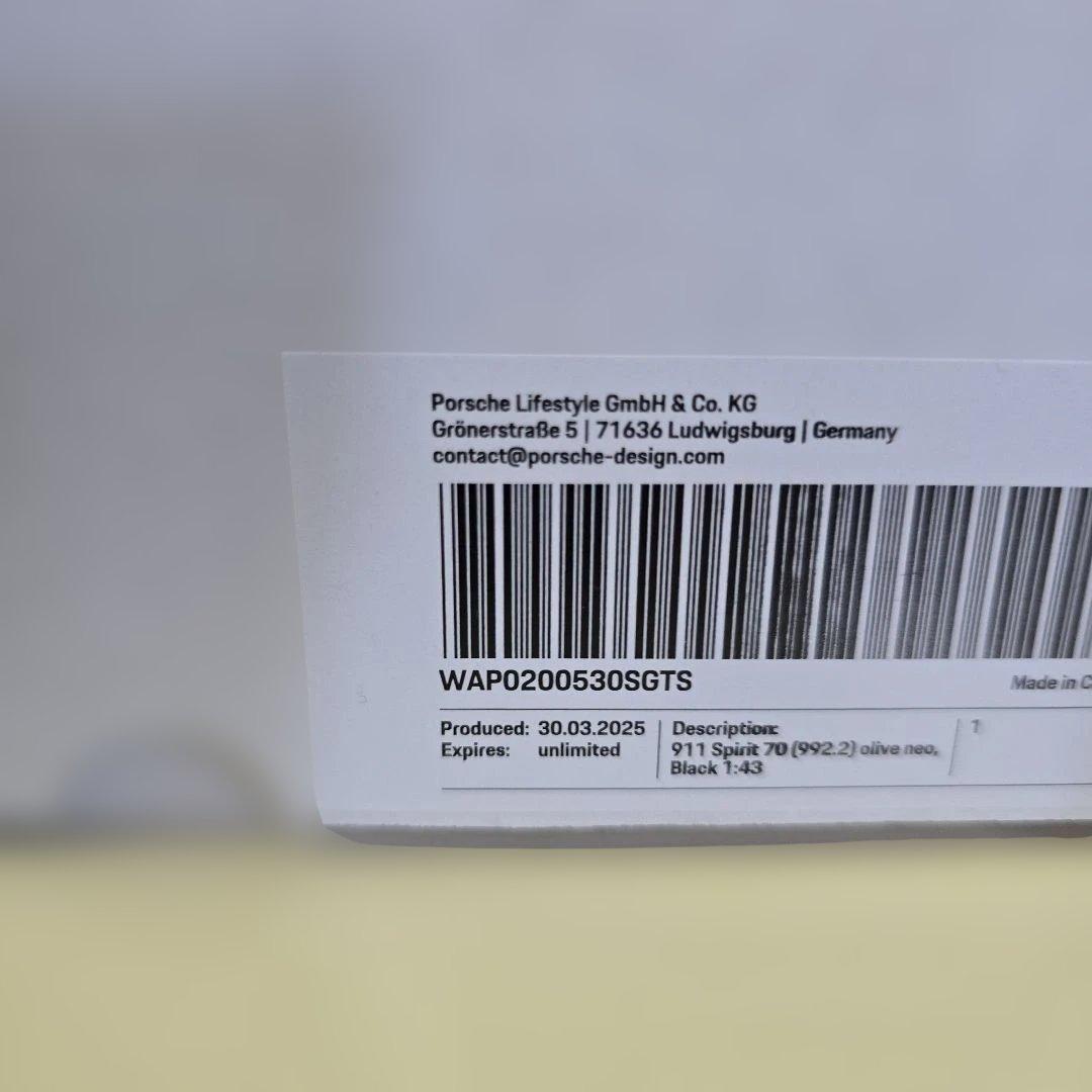 Porsche 911 Spirit 70 スパークモデル ミニカー 1:43