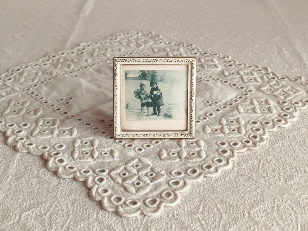 【mkuさま】vintage ❀ 飾り模様が素敵な スクエアフレーム