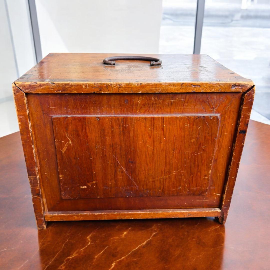 【珍品】 麻雀牌 骨董品 アンティーク 木箱 時代物 骨董