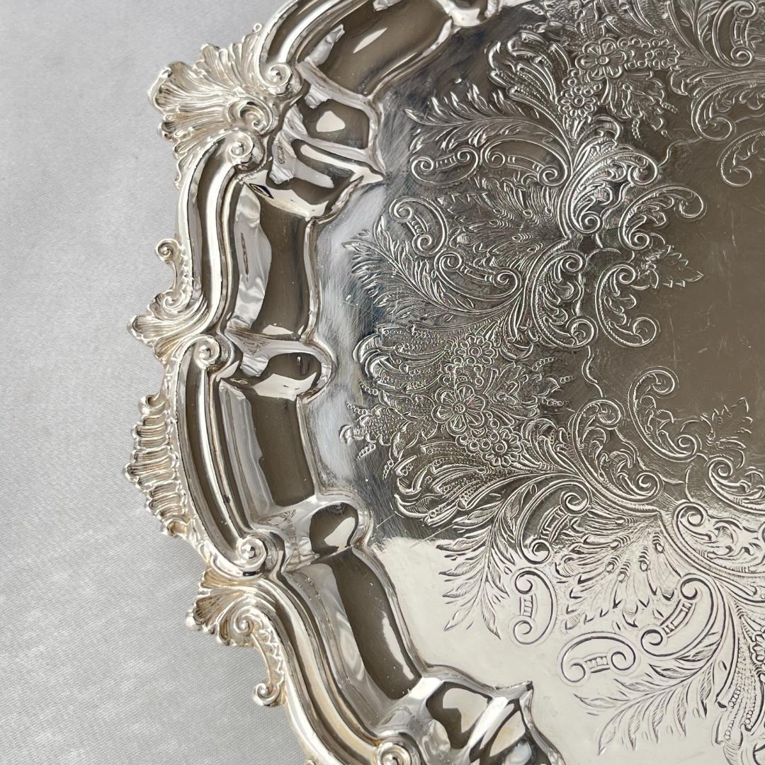 【英国】チッペンデールのカクテルトレー / ドリンクトレー 26.5cm