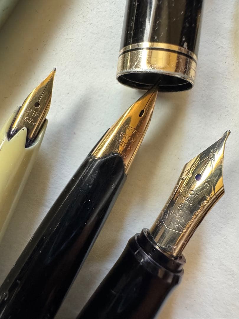 ペン先14K 14C 585 18K 750 21K万年筆10本