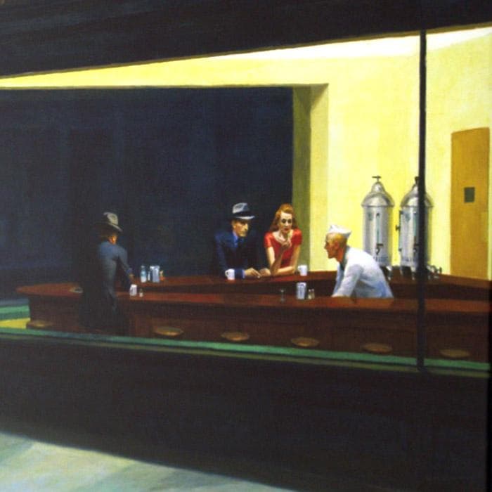 額装済/ナイトホークス1942/エドワードホッパー/アート/インテリア/ポスター