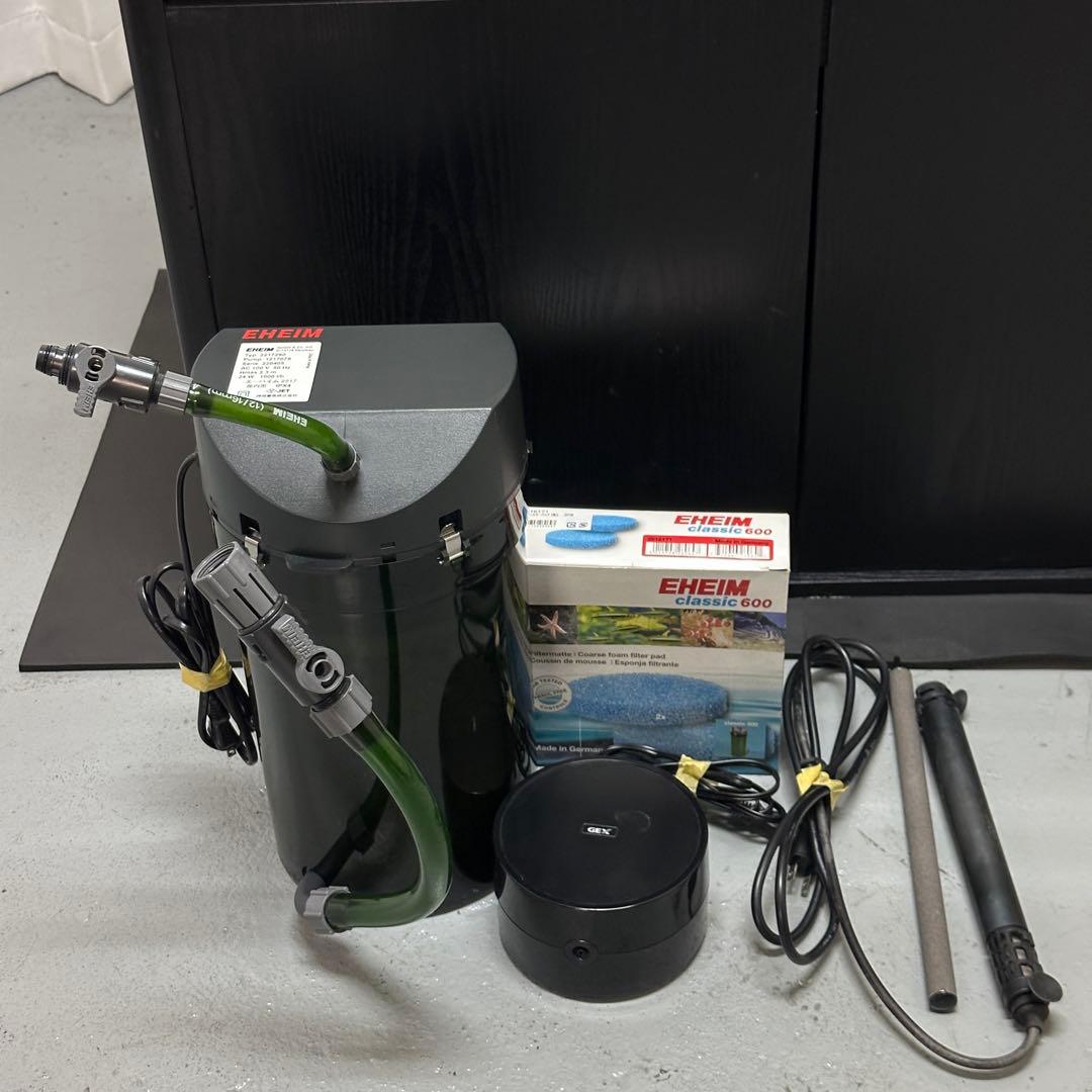 【引き取り限定】90cm アクリル水槽 外部フィルター その他 フルセット