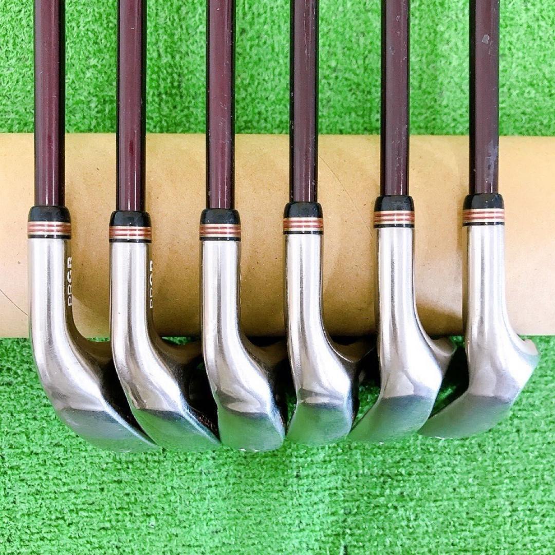 テ04★希少プロギア 6本レディースアイアンセット M-30 TR-X505 赤