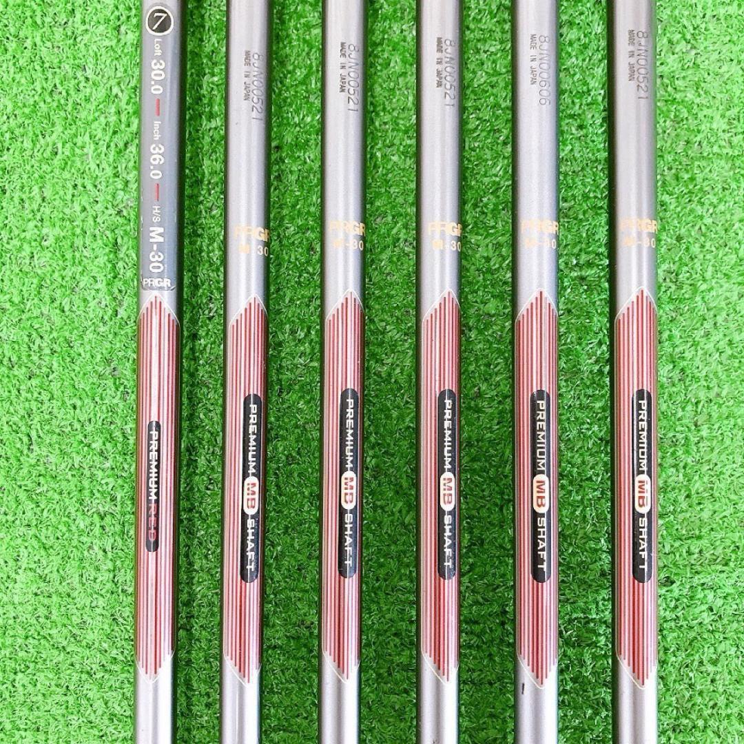 テ04★希少プロギア 6本レディースアイアンセット M-30 TR-X505 赤