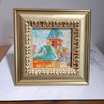 日本画ミニフレーム「 chateau」