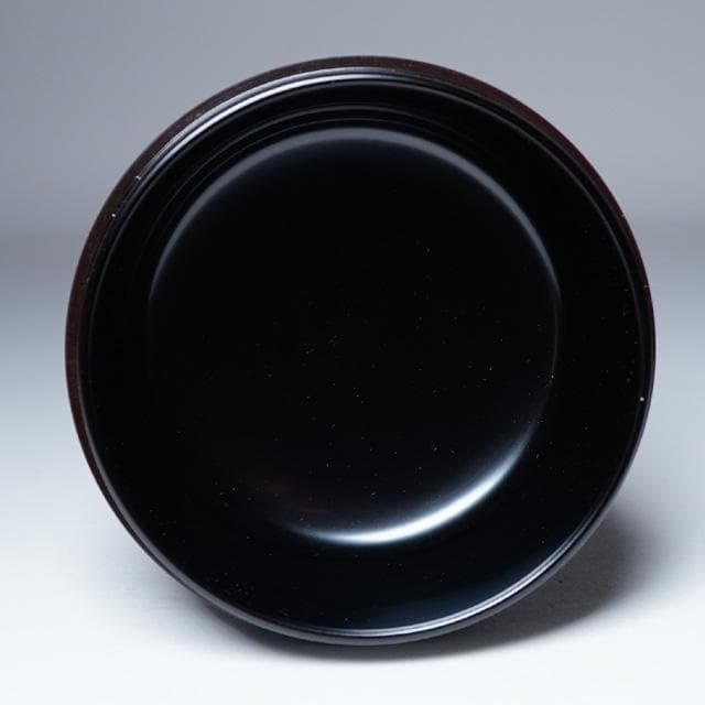 川端近左　黒平棗　共箱　二重箱　茶道具　漆器　薄茶器