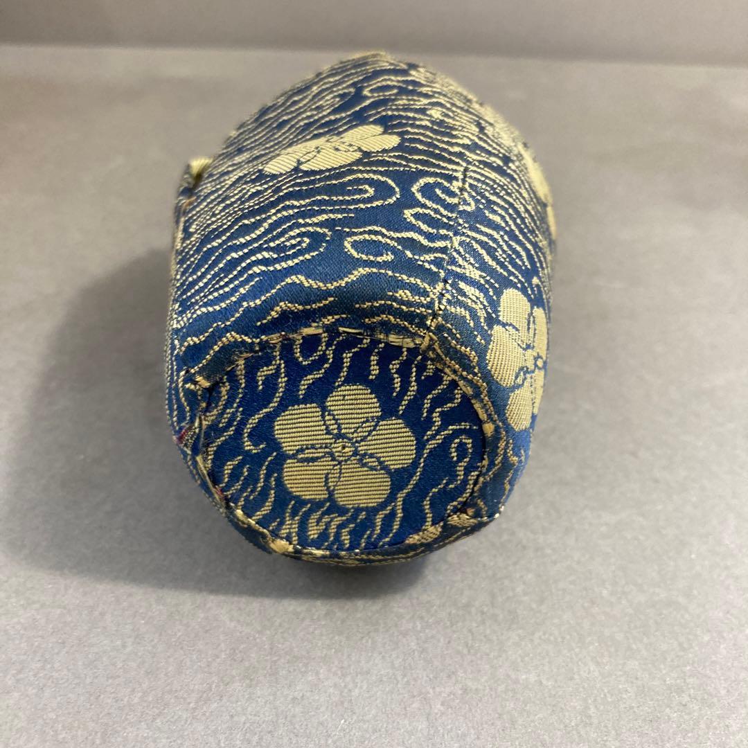 茶道具　肩衝茶入　仕覆　洛東定一(桶谷定一と推定)造　蓋金箔一部捲れ　S29CH