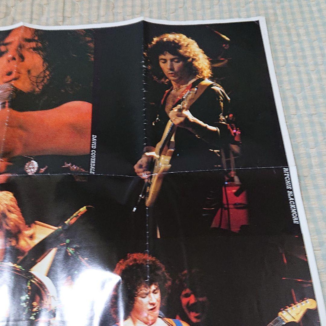 ポスター 1982年 ミュージックライフ 付録 2面 リッチー・ブラックモア