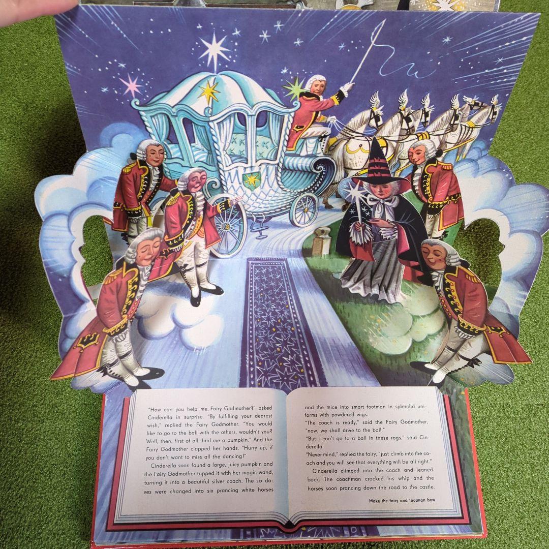 チェコ仕掛けヴィンテージ絵本　シンデレラ
