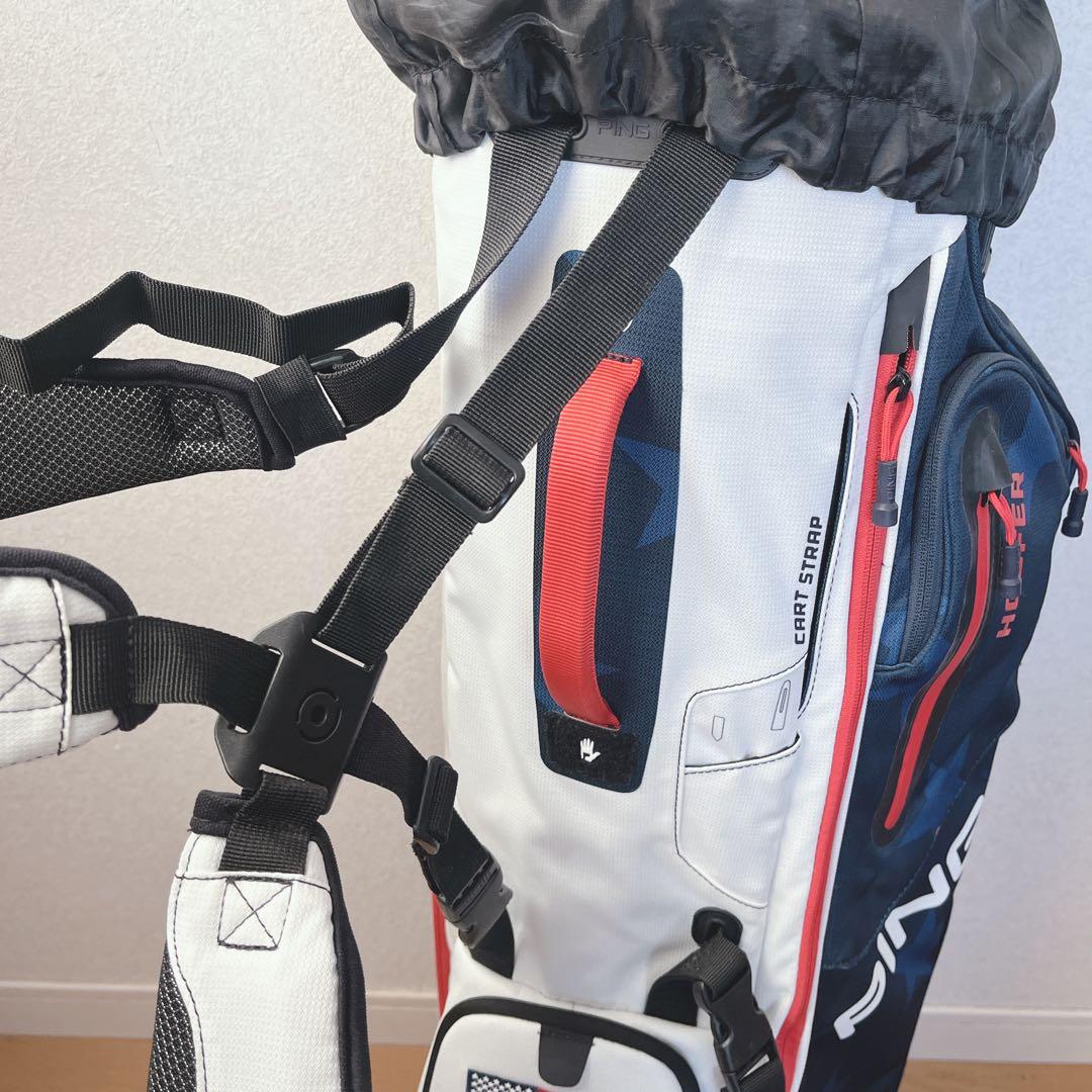 K093 美品！PING スタンド式キャディバッグ Hoofer Lite 軽量