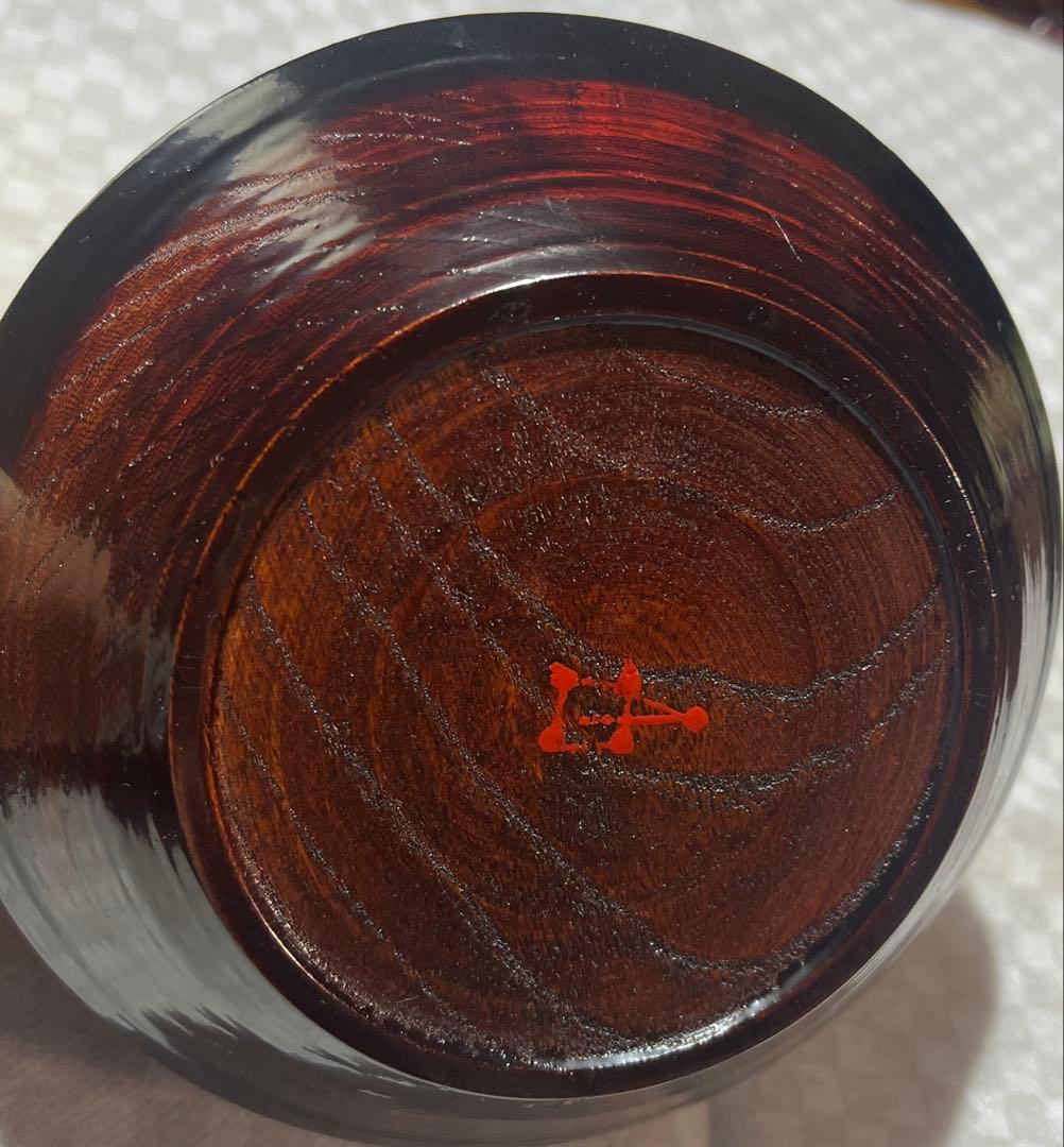 輪島塗　角 偉三郎　小皿「休」