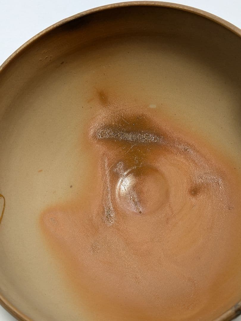 【金継ぎあり】三代 松田華山 備前焼 緋襷茶盌 共箱共布 抹茶碗 茶道具 茶器