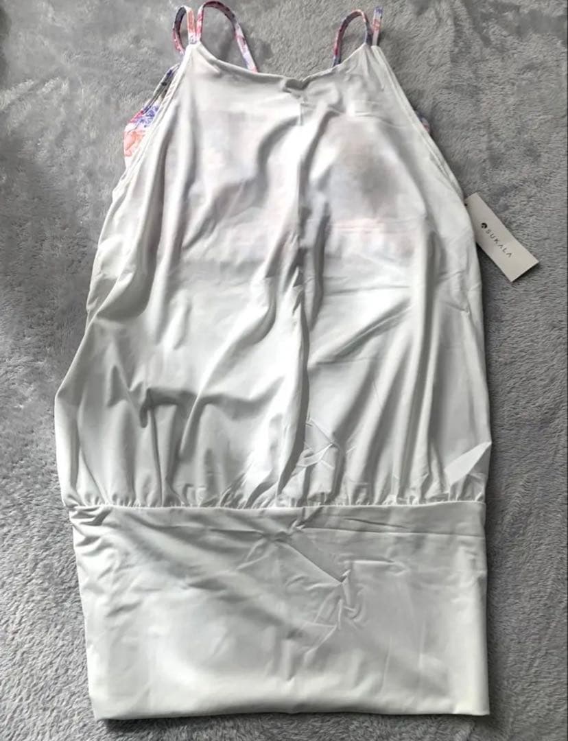 【新品タグ付き】【SUKALA】エンブロイダリープリントカバーキャミソール Ｍ