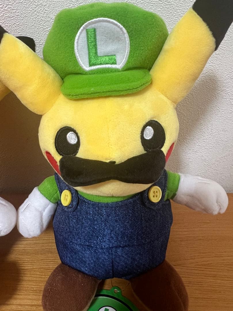マリオ ピカチュウ ぬいぐるみ　マリオ、ルイージ2体セット