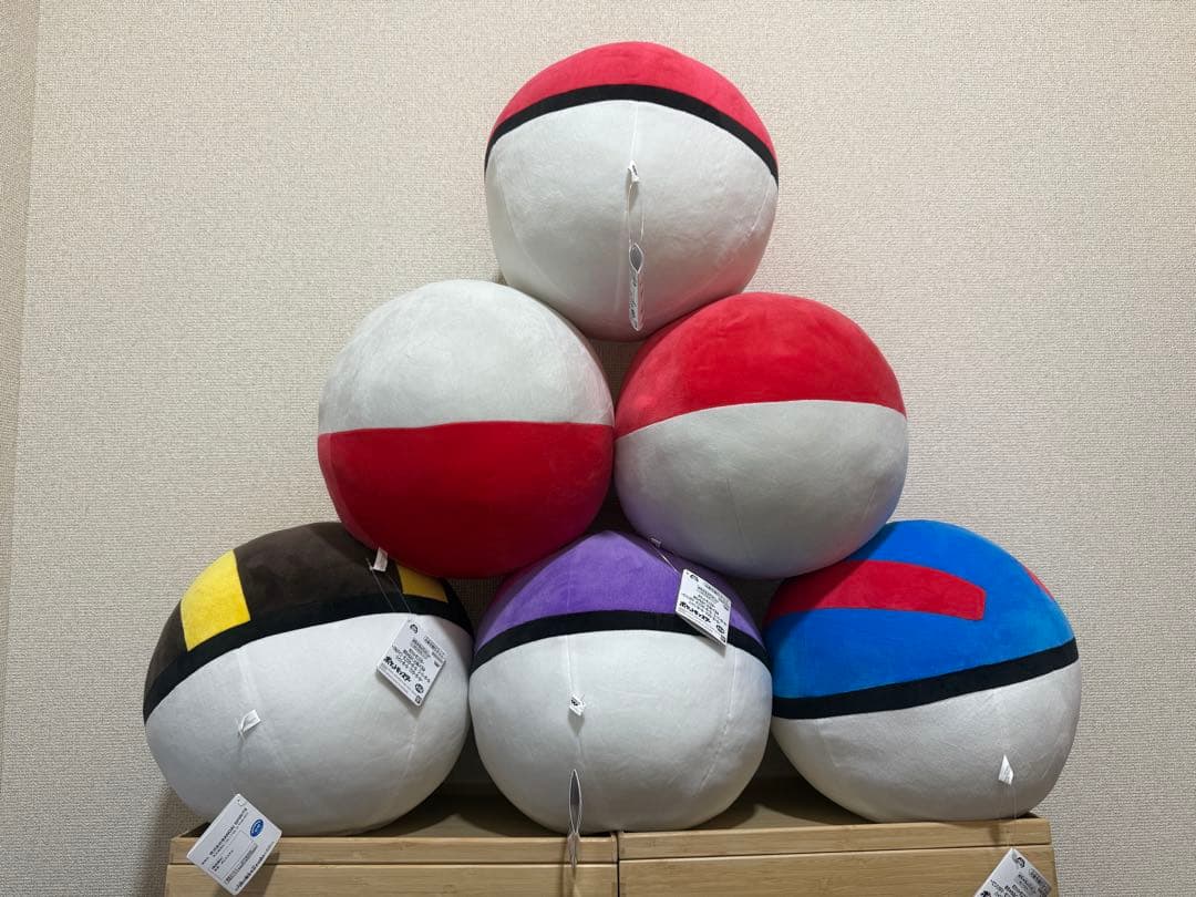 ポケモンめちゃもふぐっとぬいぐるみ モンスターボール含む合計6体セット