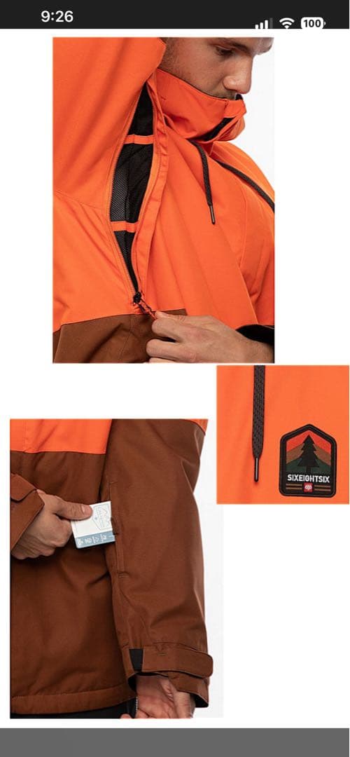 686 スノーボードウェア ブラック