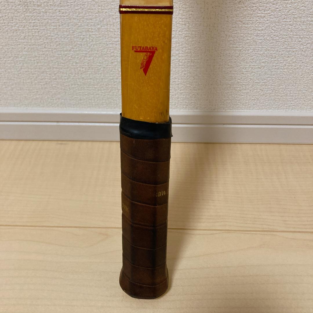 Futabaya 木製テニスラケット 2本＋木製プレス ヴィンテージ グリップ4