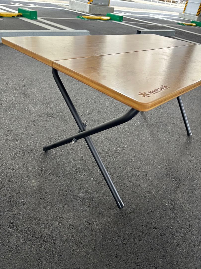  peak ワンアクションローテーブル　竹　ブラック　雪峰祭　限定