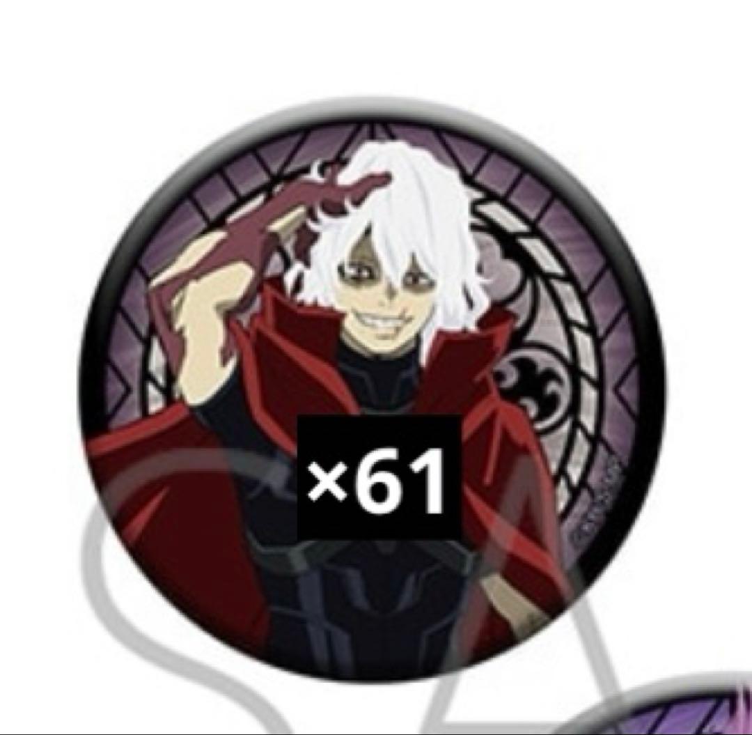 死柄木弔 僕のヒーローアカデミアステンドグラス風トレーディングマット缶バッジ