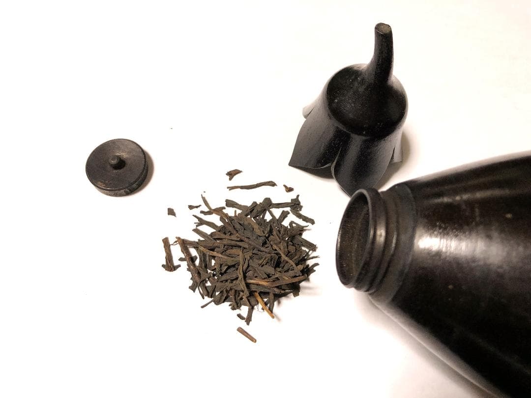 【 木彫漆塗茄子香筒 】　　最上手品　　蔵出　　I1105I