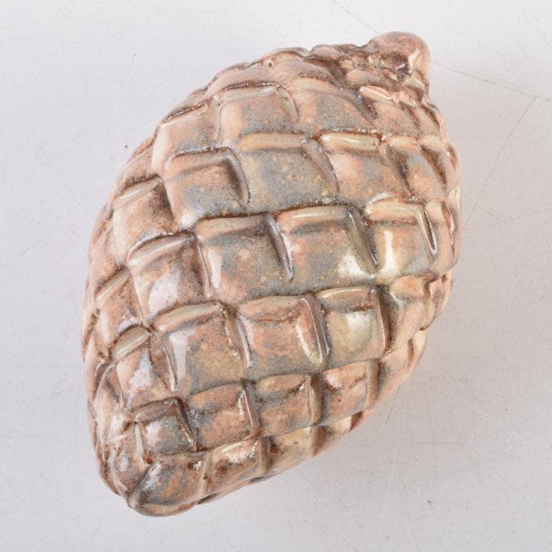 茶道具　萩焼　十三代　田原陶兵衛造　松実香合　共布共箱　V　8997