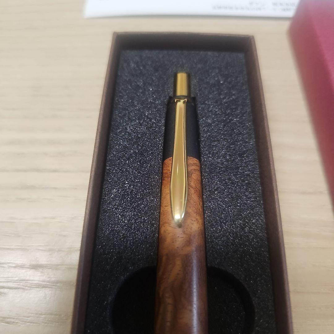 ボナンペン　　シャーペン　真鍮金具　花梨瘤 カリンコブ