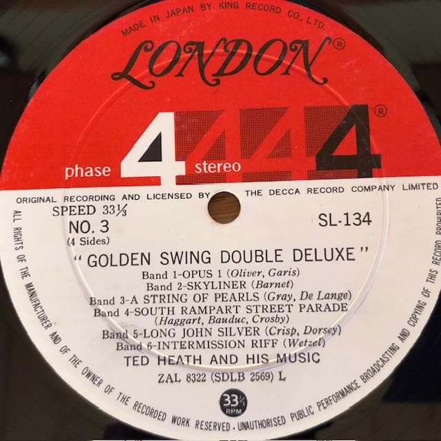 テッド・ヒース / 栄光のスウィング2枚組LP 豪華版 d640y69