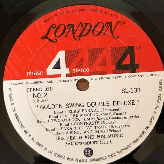 テッド・ヒース / 栄光のスウィング2枚組LP 豪華版 d640y69