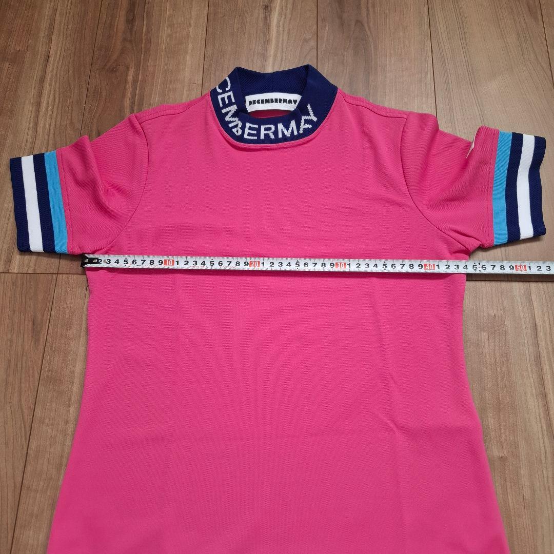 DECEMBERMAY ピンク ポロシャツ 半袖　Sサイズ
