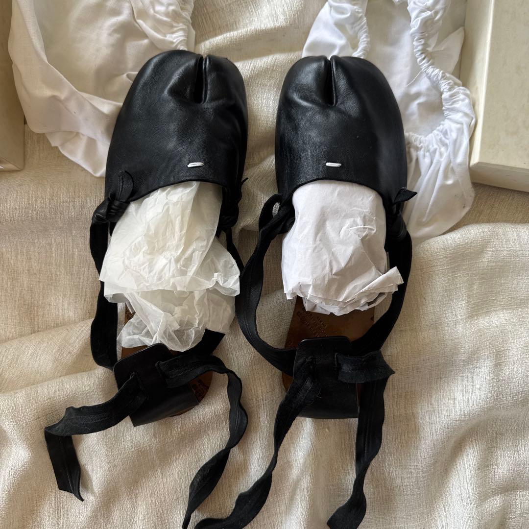 マルジェラ Maison Margiela 足袋 バレエシューズ 黒 37