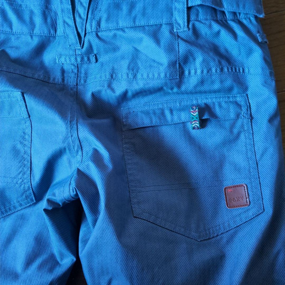 ROXY　スノボウェア　上下セット　デニム風　重ね着風　総柄 幾何学